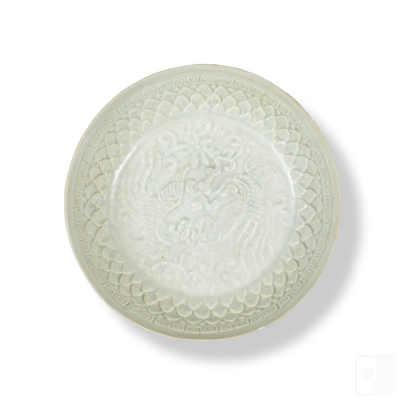 北宋 青白釉印穿花鳳紋碟一對 | RARE PAIRE DE COUPELLES EN PORCELAINE QINGBAI - 图13
